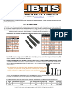 Tabla de Especificaciones Esparrago b7