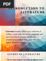 Introduction To Literature