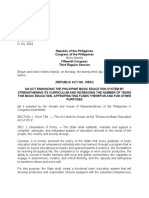 Be It Enacted by The Senate and House of Representatives of The Philippines in Congress Assembled