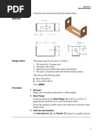 Exercise 1: Sheet Metal Bracket: Design Intent