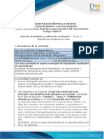 Guía de Actividades y Rúbrica de Evaluación - Unidad 1 - Tarea 2 - Plataforma de Ofimáticas en Línea