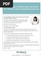 The Ultimate Marketing Checklist For Service-Based Small Businesses