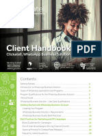 WhatsApp Client Handbook