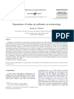 Dependance of Urban Air Pollutants On Meteorology