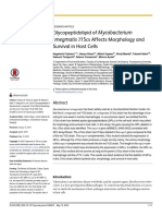 Glycopeptidolipid of Mycobacterium Smegmatis J15cs Affects Morphology and Survival in Host Cells