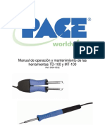 TD-100 & MT-100 Handpiece Manual - ES