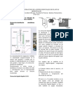 Preinforme Extraccion de Aceites Esenciales de Plantas Medicinales