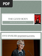 The Good Body: Written by Eve Ensler