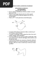 Xii Assignment MAGNETIC EFFECT - Sudipto