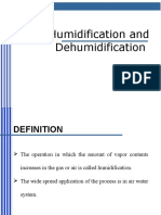 Lecture Humidification and Dehumidification