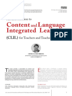 Content Language Integrated Learning: (CLIL)