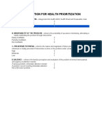 Computation For Health Prioritization: Foreseeable Crisis 1