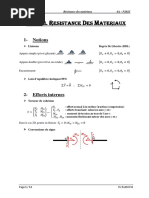 Partie II RDM Theorie Des Poutres2 Contraintes Et Flèches Rappels