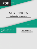 Sequences: Arithmetic Sequence