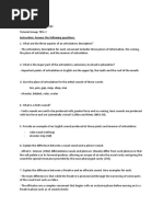 PHONETICS (What Are The Three Aspects of An Articulatory Description?)