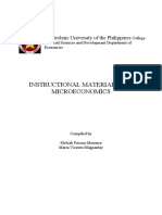 Instructional Materials For Microeconomics: Polytechnic University of The Philippines