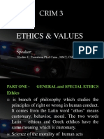 POLICE Ethics Values