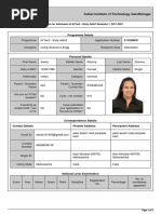 Programme Details 211E00631: Indian Institute of Technology Gandhinagar