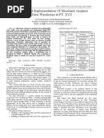 Design and Implementation of Merchant Acquirer Data Warehouse at PT. XYZ