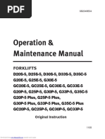 Operation & Maintenance Manual: Forklifts