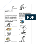 6º Serie ATIVIDADES DOMICILIAR DE EDUCAÇÃO FÍSICA - BLOCO - 5