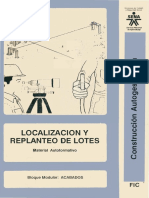 Localizacion Replanteo Lotes