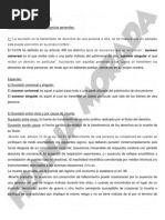 DERECHO DE SUCESIONES Apunte Nuevo Codigo