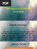 Introduction To British Literature