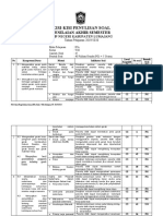 Format Kisi-Kisi Soal