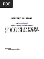 Rapport de Stage: Organisme D'accueil