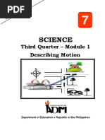 Science: Third Quarter - Module 1 Describing Motion