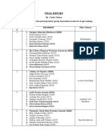 Final Group Report