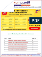 Important Summits Conferences Last Six Months Current Affairs PDF