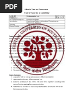 Environmental Law CUSB Syllabus