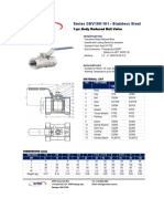 Series GBV100/101 - Stainless Steel: 1-pc Body Reduced Ball Valve