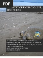 Ministry of Environment, Honduras: (Protector) in Punta Raton, Honduras