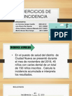 Ejericicios de Incidencia