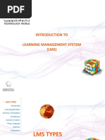Introduction To Learning Management System (LMS)