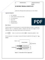 Lee's Disc Method: Thermal Conductivity: Aim of The Experiment