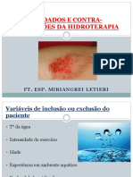 Contra-Indicações Da Hidroterapia