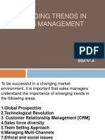 Emerging Trends in Sales Management: - by Richa BBA'IV'-A