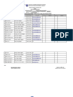 Summary of Attendance (Monthly)