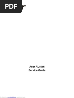 Acer AL1516 Service Guide: Downloaded From Manuals Search Engine