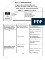 Schedule of Accreditation United Kingdom Accreditation Service