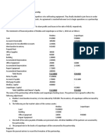 Problem #9 Two Sole Proprietorship Form A Partnership