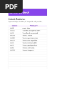 Control de Inventario de Stock