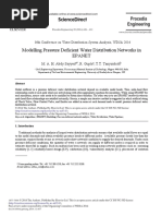 Modelling Pressure Deficient Water Distribution Networks in Epanet