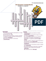 Crucigrama Rol Del Docente y El Estudiante - Nuevo