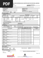 Formato Unico para Expedicion de Certificado de Historia Laboral