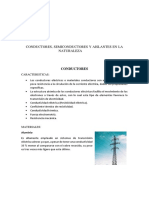 Conductores Semiconductores y Aislantes